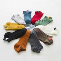 (8 pairs) socks girls boat Socks summer thin socks shallow candy color low socks