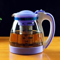 Glass teapot home big bubble teapot thickened heat resistant glass kettle with strainer flower tea single pot tea set