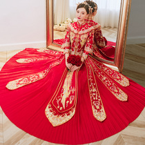Xiuhe clothing bride 2021 new Chinese wedding dress wedding dress female shawl Xiuhe clothing summer thin wedding dress