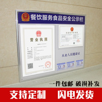 Food Safety Supervision Public Notice Board Notice Board Service Notice License Classroom Bar Market Information Card Health Certificate