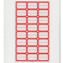 3 * 8 sticker colorful adhesive bottle labelling adhesive label Taichang TC24-1 1 bag 100 sheets