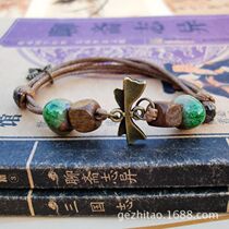 Ceramic Jewelry Jingdezhen Ceramic Jewelry Bead Bracelet Bronze Accessories Street Stall Supply Ceramic Bracelet Accessories