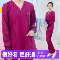 Wash suit split suit autumn and winter long sleeve antibacterial Korean version of female brush hand clothes brush hand clothes operating room Doctor Nurse uniform