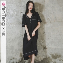 Efendtem Mordale Sleeping Dress Woman Summer Short Sleeve Sexy Cute Pyjamas Pregnant Woman Big Code Fat Mm With Chest Cushion Home