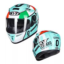 KYT motorcycle helmet men and women helmet personality cool summer double lens racing locomotive Four Seasons anti-fog helmet