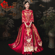 Xiuhe clothing 2021 new wedding Chinese bridal clothing Dragon Phoenix gown wedding Phoenix wedding wedding wedding Chinese style cheongsam