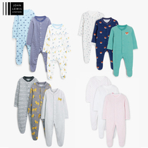 Spot UK John Lewis baby cotton jumpsuit men and women baby climbers 3 pieces