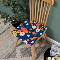 Small Broken Flower Restaurant Chair Cushion Thickened Sponge Removable Washout Bench Mat Student Damp-proof Farage Mat Office Mat