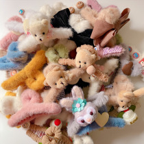 Korean version of fur hair clip side clip hair accessories plush clip back head hair catch temperament shark clip hair clip headdress