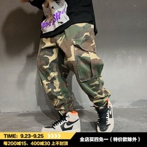 Hacer su propia homemade European and American street hip hop Rap hiphop camouflage pants pants men