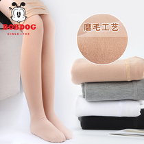 Girls pantyhose Spring and autumn medium and thick girls leggings white stockings dance special autumn and winter plus velvet dance socks
