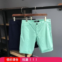 B1 washed card gauze tooling slim SLIMFIT cut mens casual shorts five-point pants