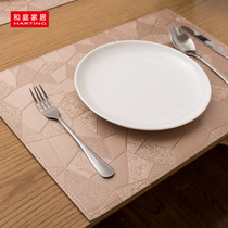 Clearance and court European placemat leather luxury Chinese household table mat cloth Water-proof oil-proof insulation Western mat cloth