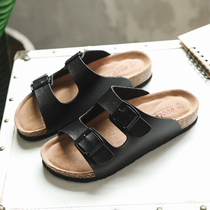 Slipper Men 2021 Summer New Trend Joker Sandals Outside Wear Casual Cork Slipper Men Plus Size Couple sandals