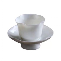 Sea-tang tea Pork Oil White Tea Cup With Quiet Warm Cup Body Through