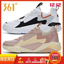 361 womens shoes sneakers 2019 Winter new retro cultural shoes 361 Degree leather face warm low casual shoes women