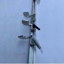 Woodworking tool eye machine accessories positioning Rod aluminum rod positioning ruler with top head Chuck punching machine backer