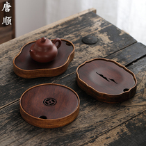 Heavy bamboo kettle bearing dry foam table water storage Chinese style home teapot tray Purple Sand Pot cushion Gongfu Tea Road Accessories Teapot Base