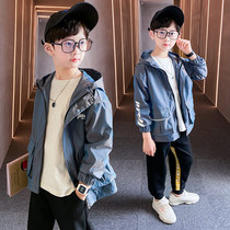 Boy jacket Spring loaded with 2021 new Chaoyang Han version Childrens online Red childrens clothing CUHK Tong Chun Autumn Shuai Cool