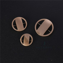 Geometric round large pin cardigan shawl buckle one-word collar pin Anti-slip neckline decorative pin Bib brooch