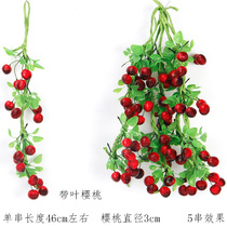 Opening Hotel Emulation Fruit Hanging Strings Wall Restaurants Adornment Hanging Accessories Veranda Supermarket Photography Indoor Roof