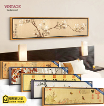 New Chinese style hanging painting art mural Living room decorative painting Bedroom bedside painting Modern flower sofa background wall painting