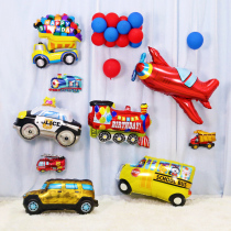 Train ambulance school bus excavator fire truck police car excavator aircraft type balloon car balloon