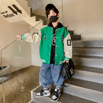 UK next sara boys jacket 2022 spring new children baseball uniforms foreign air splicing jacket blouses