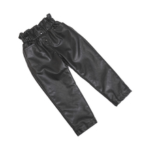 Girl Pants 2020 Autumn Winter New Baby Add Suede Pu Leather Foreign Air Hit Bottom Pants Girls Long Pants Children Leather Pants