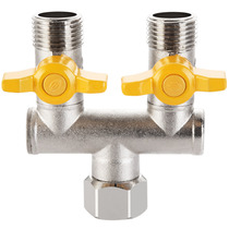 Faucet angle valve diverter yi fen er water heater with a two-switch into the out of three three-way four tongfen water valve
