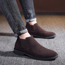 Martin Boots Mans Inn Wind High Help Summer Soft Bottom Overdraft boots Low-help Anti-velvet Frosted Leather Men Shoes