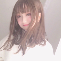 Wig female air bangs Net red hair long shoulder long straight hair lolita fluffy natural face repair simulation wig set