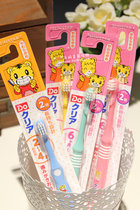 Japan Sunstar Qiaohu childrens toothbrush 0 5-2 years old 2-4 years 4 years 4 years 6 years old baby soft hair toothbrush small brush head