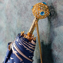 Clearance three-fold double-layer broken flower rain and shine dual-use umbrella sunscreen and UV protection girls with umbrellas advanced umbrellas