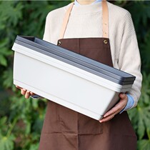  Balcony vegetable growing artifact Family vegetable planting box Plastic roof special flower pot Rectangular flower box extra large flower pot