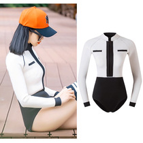 2mm Diving suit female cold anti - cold swimming swimming sunscreen suit long sleeve swimsuit stockings