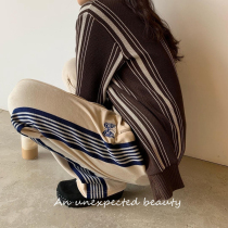  needles butterfly pants 19ss velvet embroidery day series retro velvet straight barrel sports pants tide