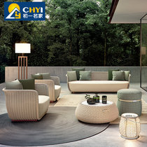 Outdoor sofa Villa courtyard lounge chair outdoor terrace garden designer rattan balcony rattan chair sofa furniture