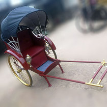  Human rickshaw ornaments retro human electric wrought iron old Shanghai handicraft props rickshaw new car for sale