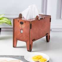 Germany imported Werkhaus creative DIY assembly tissue box Home decoration pumping paper storage box Beaver