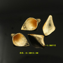 Copper-plated real gold horseshoe beaded pendant jewelry DIY bracelet necklace accessories