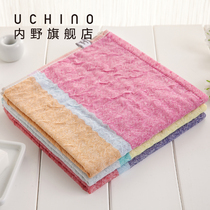 Uchino imported marshmallow small towel Triple yarn face towel pure cotton square towel facial towel Bath towel adult children men and women