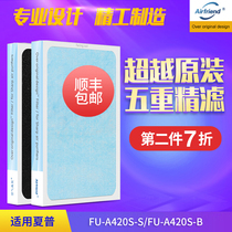 Complete set of suitable Sharp air purifier filter screen FU-A420S HEPA formaldehyde deodorant filter element