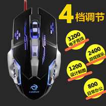 Kaidiwei Mechanical Wrangler LOL Chicken Eating Cable Game Mouse Office Design Positioning Precision