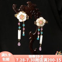 Ancient style Hair crown Straggling tassel hairpin Hanfu headdress Ancient costume hair accessories Ancient pair clip Ancient costume accessories Female top hairpin