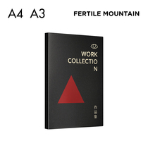 Liangshan information book FP-Z02 Portfolio album storage A3 painting folder A4 Childrens art painting storage book 8K sketch poster collection book Certificate collection book Certificate of honor finishing book