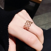 Plain ring female fashion personality cold wind net red Japanese and Korean trendsins open ring atmospheric ring summer