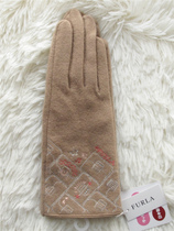 Japan system Furla wool gush warm ladies gloves can be simple touch screen December 9 Beijing spot