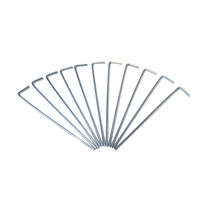 Question Mark 7-shaped hook and nail outdoor camping tent special accessories canopy rod fixed thick galvanized iron nail