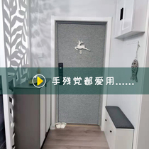 Creative felt door sticker self-adhesive door sticker whole Nordic door decoration security door access door old wooden door renovation